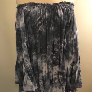 Off the shoulder tie dye top